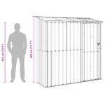 Casa si Gradina - Gradina si terasa - Casute de gradina - Magazii pentru gradina Antracit 203,5 x 73 x 200 cm Metal - Infinity.ro