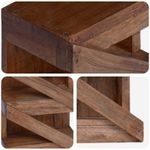 Casa si Gradina - Bucatarie si vesela - Accesorii bar - Carafe si decantoare - Rastel Maro 24 x 14 x 80 cm Lemn masiv de mahon - Infinity.ro