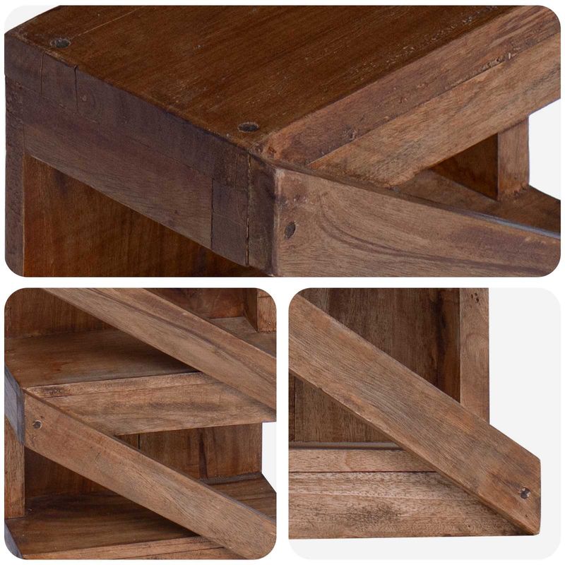 Casa si Gradina - Bucatarie si vesela - Accesorii bar - Carafe si decantoare - Rastel Maro 24 x 14 x 80 cm Lemn masiv de mahon - Infinity.ro