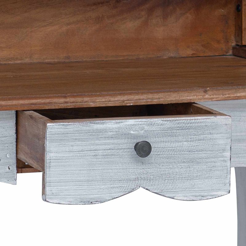 Casa si Gradina - Mobilier - Mese si birouri - Birouri - Birou cu sertar Alb 80 x 40 x 92 cm Lemn masiv de mahon - Infinity.ro