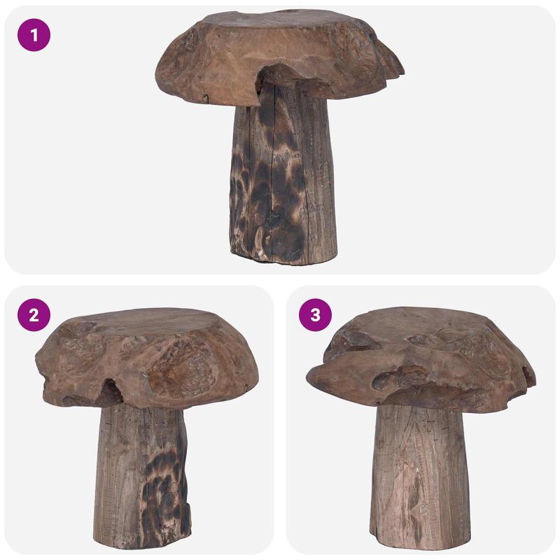 Casa si Gradina - Mobilier - Scaune si fotolii - Tabureti - Taburet natural 35 x 35 x 35 cm Lemn solid de tec - Infinity.ro