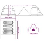 Sport si Outdoor - Camping - Corturi camping - Cort cu dome cu acoperis albastru 455 x 252 x 178 cm - Infinity.ro