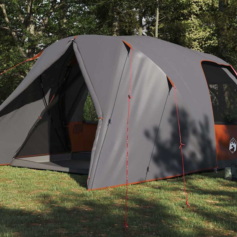 Sport si Outdoor - Camping - Corturi camping - Cort cu dome cu acoperis Gri si Portocalie 500 x 314 x 206 cm - Infinity.ro