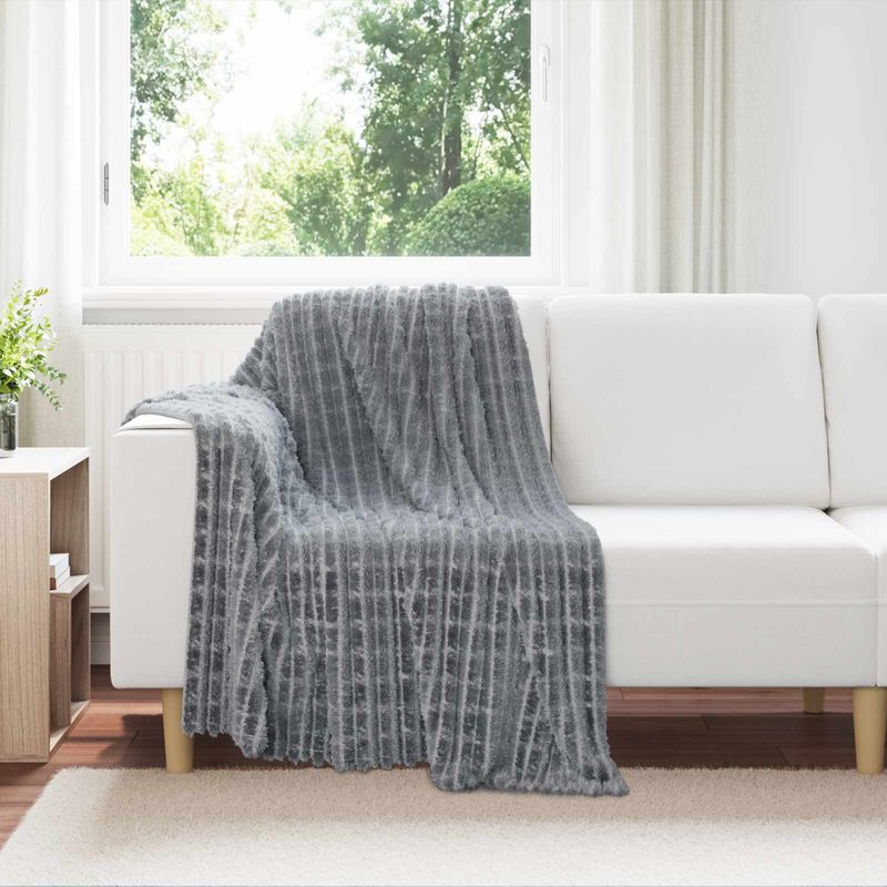 Casa si Gradina - Textile si covoare - Lenjerii de pat - Cearceafuri de pat - Paturi 6 pcs Gri inchis 150 x 130 cm Molton - Infinity.ro