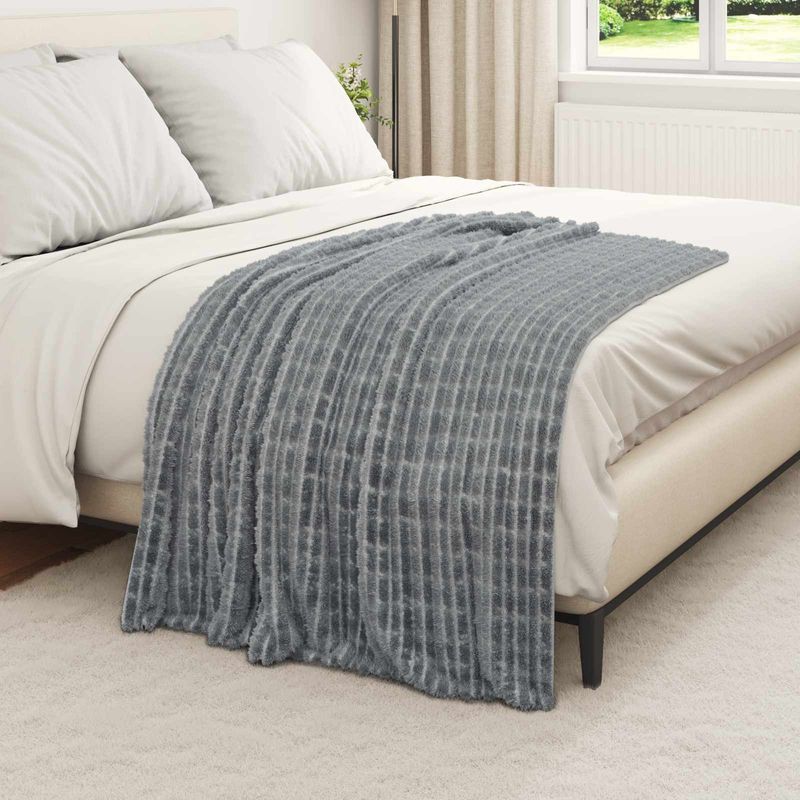 Casa si Gradina - Textile si covoare - Lenjerii de pat - Cearceafuri de pat - Paturi 6 pcs Gri inchis 150 x 130 cm Molton - Infinity.ro