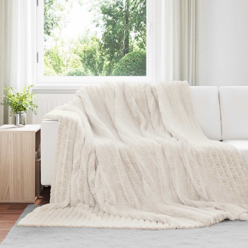 Casa si Gradina - Textile si covoare - Lenjerii de pat - Cearceafuri de pat - Paturi 6 pcs Crem 270 x 240 cm Molton - Infinity.ro