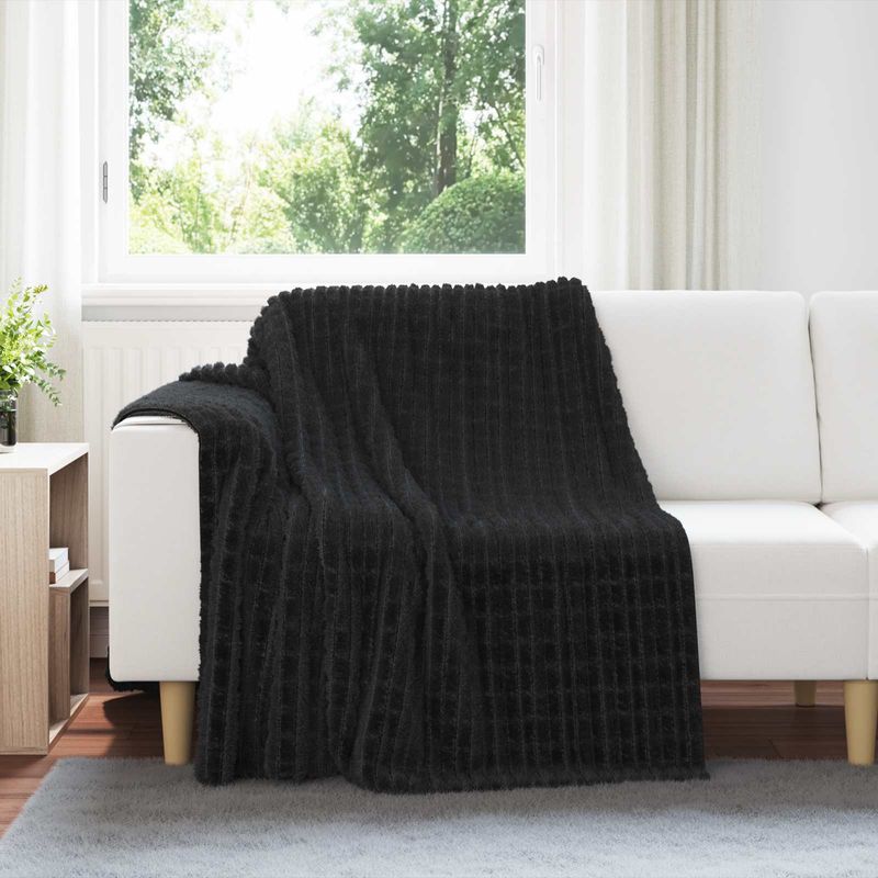Casa si Gradina - Textile si covoare - Lenjerii de pat - Cearceafuri de pat - Paturi 6 pcs Negru 200 x 150 cm Molton - Infinity.ro