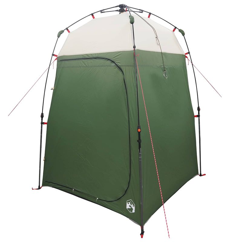 Sport si Outdoor - Camping - Corturi camping - Cort de dus cu depozitare Verde 160 x 160 x 227 cm Otel - Infinity.ro