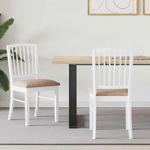 Casa si Gradina - Mobilier - Scaune si fotolii - Scaune - Scaune de dining 2 pcs Alb 50 x 52,5 x 91 cm - Infinity.ro