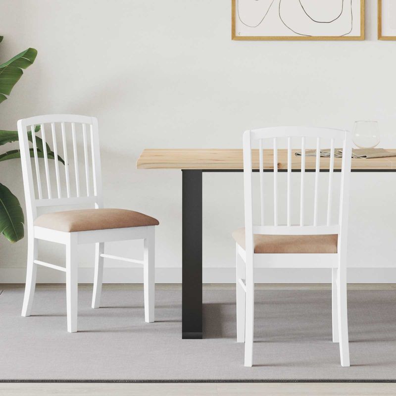 Casa si Gradina - Mobilier - Scaune si fotolii - Scaune - Scaune de dining 2 pcs Alb 50 x 52,5 x 91 cm - Infinity.ro
