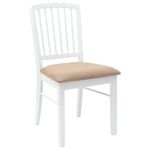 Casa si Gradina - Mobilier - Scaune si fotolii - Scaune - Scaune de dining 2 pcs Alb 50 x 52,5 x 91 cm - Infinity.ro