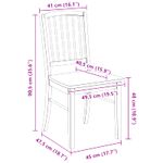 Casa si Gradina - Mobilier - Scaune si fotolii - Scaune - Scaune de dining 2 pcs Alb 50 x 52,5 x 91 cm - Infinity.ro