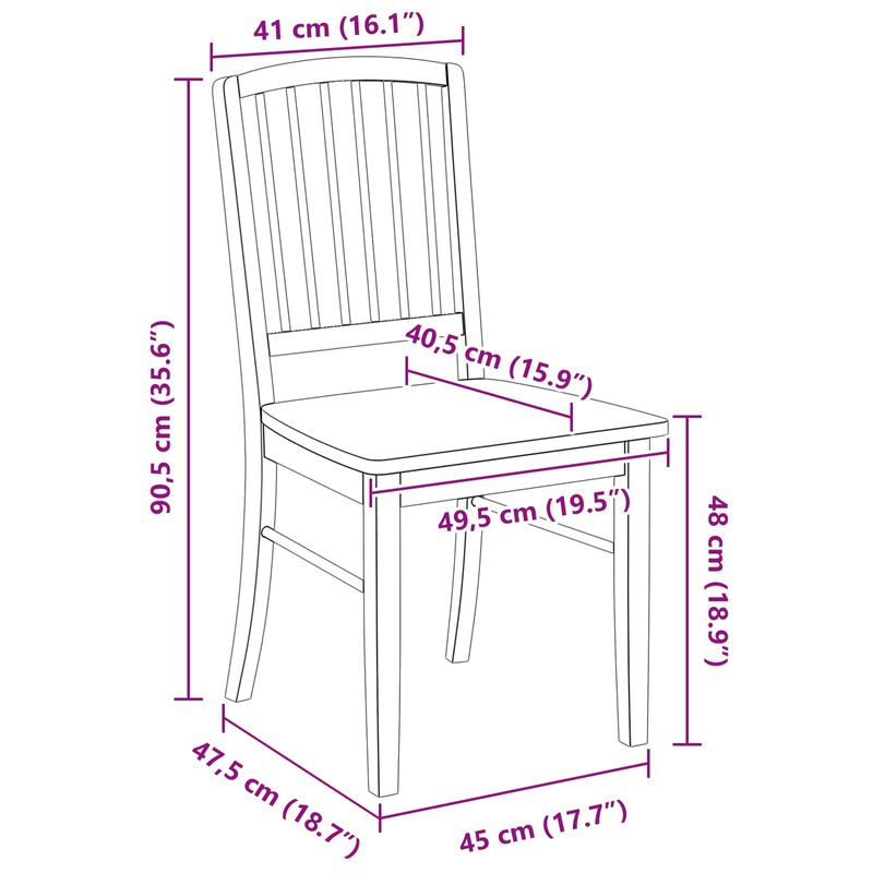 Casa si Gradina - Mobilier - Scaune si fotolii - Scaune - Scaune de dining 2 pcs Alb 50 x 52,5 x 91 cm - Infinity.ro