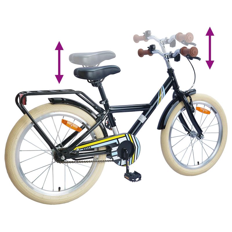 Sport si Outdoor - Ciclism - Biciclete pentru copii - Bicicleta pentru Copii 24 Inci pentru 8-12 ani Negru - Infinity.ro