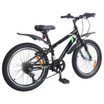 Sport si Outdoor - Ciclism - Biciclete pentru adulti - De oras - Bicicleta pentru Copii 24 Inci 6-Speed pentru 8-12 ani Negru - Infinity.ro