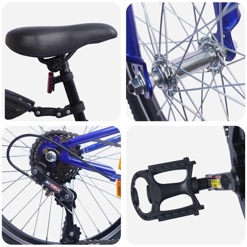 Sport si Outdoor - Ciclism - Biciclete pentru adulti - De oras - Bicicleta pentru Copii 24 Inci 6-Speed pentru 8-12 ani - Infinity.ro