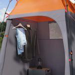 Sport si Outdoor - Camping - Corturi camping - Cort de dus Gri si Portocalie 160 x 160 x 227 cm Otel - Infinity.ro
