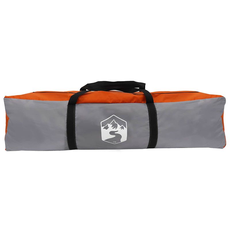 Sport si Outdoor - Camping - Corturi camping - Cort de dus Gri si Portocalie 160 x 160 x 227 cm Otel - Infinity.ro