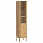 Casa si Gradina - Mobilier - Mobilier baie - Comode baie - Dulap de baie inalt cu Raft Maroniu cerat 35 x 30 x 160 cm - Infinity.ro
