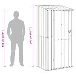 Casa si Gradina - Gradina si terasa - Casute de gradina - Magazii pentru gradina Maro 103 x 74 x 200 cm Metal - Infinity.ro