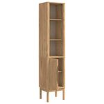 Casa si Gradina - Mobilier - Mobilier baie - Comode baie - Dulap de baie inalt cu Raft Maroniu cerat 35 x 30 x 160 cm - Infinity.ro