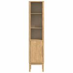 Casa si Gradina - Mobilier - Mobilier baie - Comode baie - Dulap de baie inalt cu Raft Maroniu cerat 35 x 30 x 160 cm - Infinity.ro