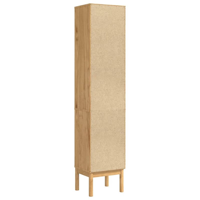 Casa si Gradina - Mobilier - Mobilier baie - Comode baie - Dulap de baie inalt cu Raft Maroniu cerat 35 x 30 x 160 cm - Infinity.ro