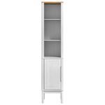 Casa si Gradina - Mobilier - Mobilier baie - Comode baie - Dulap de baie inalt Alb 35 x 30 x 160 cm Lemn de pin masiv - Infinity.ro