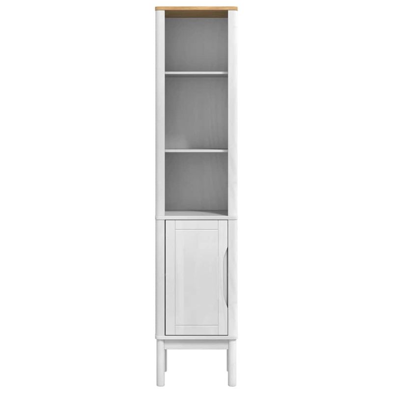 Casa si Gradina - Mobilier - Mobilier baie - Comode baie - Dulap de baie inalt Alb 35 x 30 x 160 cm Lemn de pin masiv - Infinity.ro