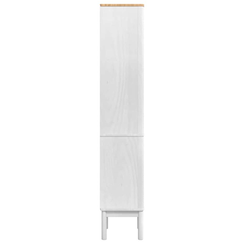 Casa si Gradina - Mobilier - Mobilier baie - Comode baie - Dulap de baie inalt Alb 35 x 30 x 160 cm Lemn de pin masiv - Infinity.ro