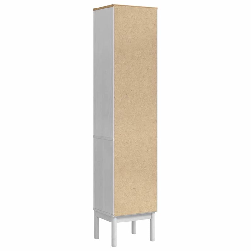 Casa si Gradina - Mobilier - Mobilier baie - Comode baie - Dulap de baie inalt Alb 35 x 30 x 160 cm Lemn de pin masiv - Infinity.ro