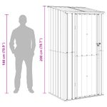 Casa si Gradina - Gradina si terasa - Casute de gradina - Magazii pentru gradina Maro 103 x 86 x 200 cm Metal - Infinity.ro