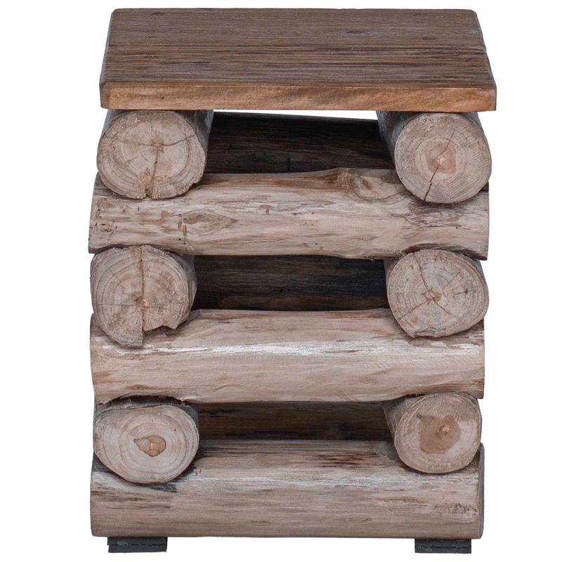 Casa si Gradina - Mobilier - Scaune si fotolii - Tabureti - Taburet natural 30 x 30 x 38 cm Lemn solid de tec - Infinity.ro