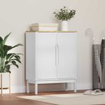 Casa si Gradina - Mobilier - Comode si corpuri - Comode - Bufet Alb 70 x 30 x 70,5 cm Lemn de pin masiv - Infinity.ro