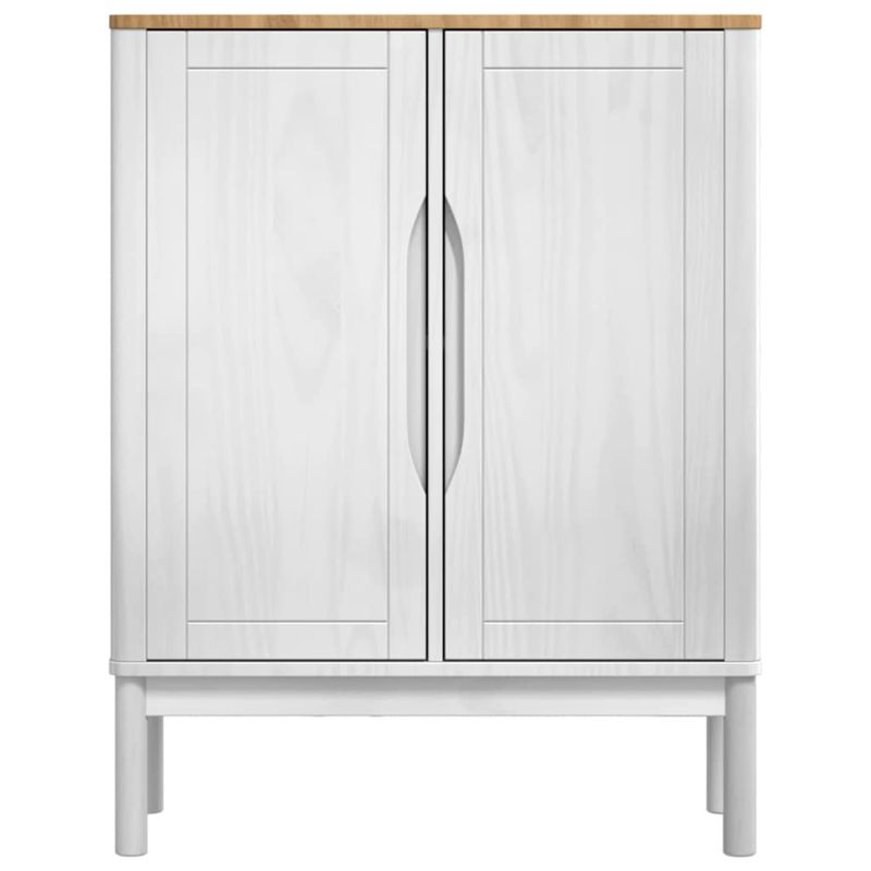 Casa si Gradina - Mobilier - Comode si corpuri - Comode - Bufet Alb 70 x 30 x 70,5 cm Lemn de pin masiv - Infinity.ro