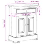 Casa si Gradina - Mobilier - Dulapuri si sifoniere - Dulapuri - Dulap de depozitare 63 x 30 x 79 cm Lemn masiv de mahon - Infinity.ro