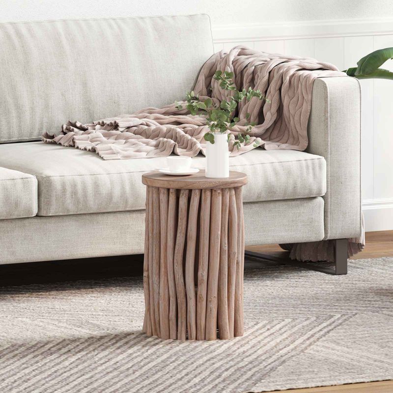 Casa si Gradina - Mobilier - Scaune si fotolii - Tabureti - Taburet natural 30 x 30 x 45 cm Lemn solid de tec - Infinity.ro