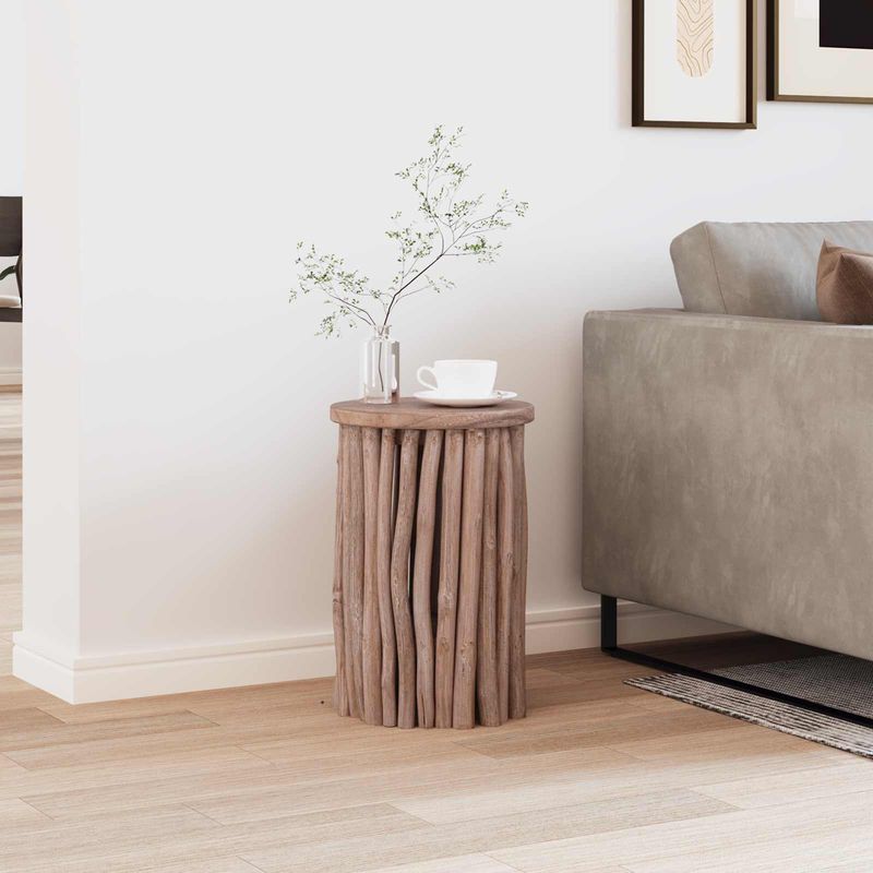 Casa si Gradina - Mobilier - Scaune si fotolii - Tabureti - Taburet natural 30 x 30 x 45 cm Lemn solid de tec - Infinity.ro