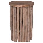 Casa si Gradina - Mobilier - Scaune si fotolii - Tabureti - Taburet natural 30 x 30 x 45 cm Lemn solid de tec - Infinity.ro