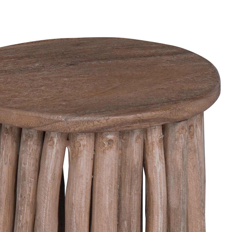 Casa si Gradina - Mobilier - Scaune si fotolii - Tabureti - Taburet natural 30 x 30 x 45 cm Lemn solid de tec - Infinity.ro