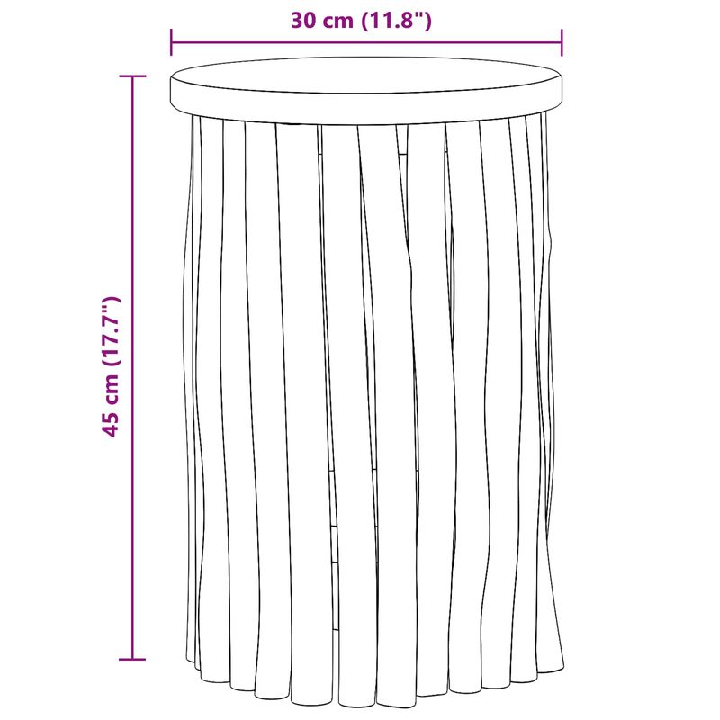 Casa si Gradina - Mobilier - Scaune si fotolii - Tabureti - Taburet natural 30 x 30 x 45 cm Lemn solid de tec - Infinity.ro