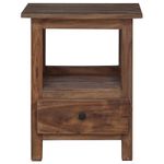 Casa si Gradina - Mobilier - Mese si birouri - Mese living - Noptiera cu sertar Maro 30 x 30 x 47 cm Lemn recuperat masiv - Infinity.ro