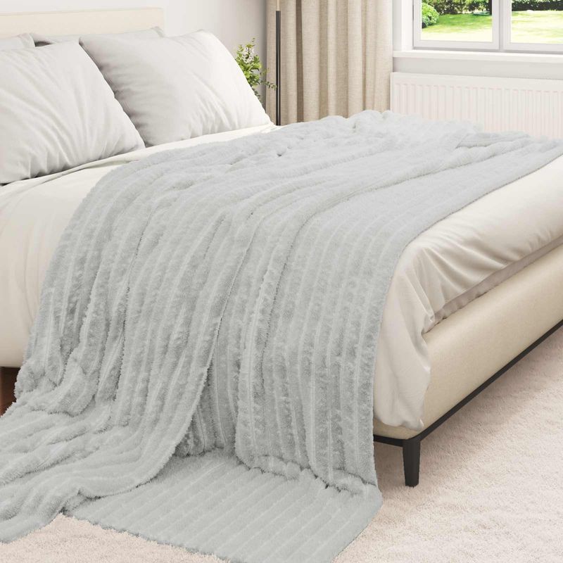 Casa si Gradina - Textile si covoare - Lenjerii de pat - Cearceafuri de pat - Paturi 6 pcs Gri 240 x 220 cm Molton - Infinity.ro