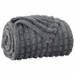 Casa si Gradina - Textile si covoare - Pături și cuverturi - Pături - Patura Gri inchis 270 x 240 cm Molton - Infinity.ro