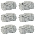 Casa si Gradina - Textile si covoare - Lenjerii de pat - Cearceafuri de pat - Paturi 6 pcs Gri 200 x 150 cm Molton - Infinity.ro