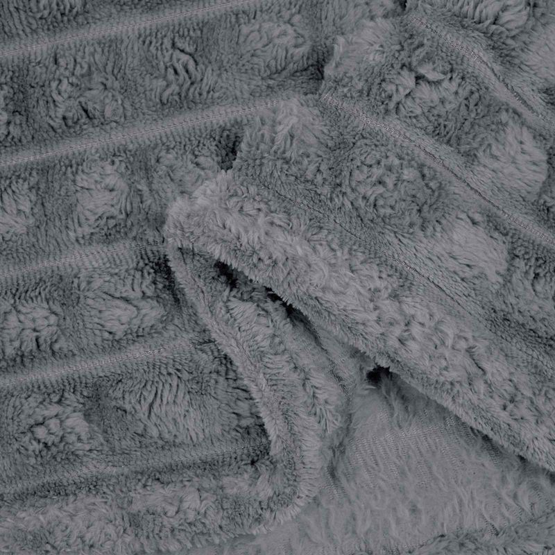 Casa si Gradina - Textile si covoare - Pături și cuverturi - Pături - Patura Gri inchis 150 x 130 cm Molton - Infinity.ro