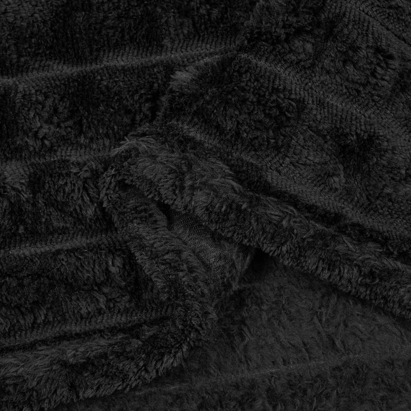Casa si Gradina - Textile si covoare - Pături și cuverturi - Pături - Patura Negru 240 x 220 cm Molton - Infinity.ro