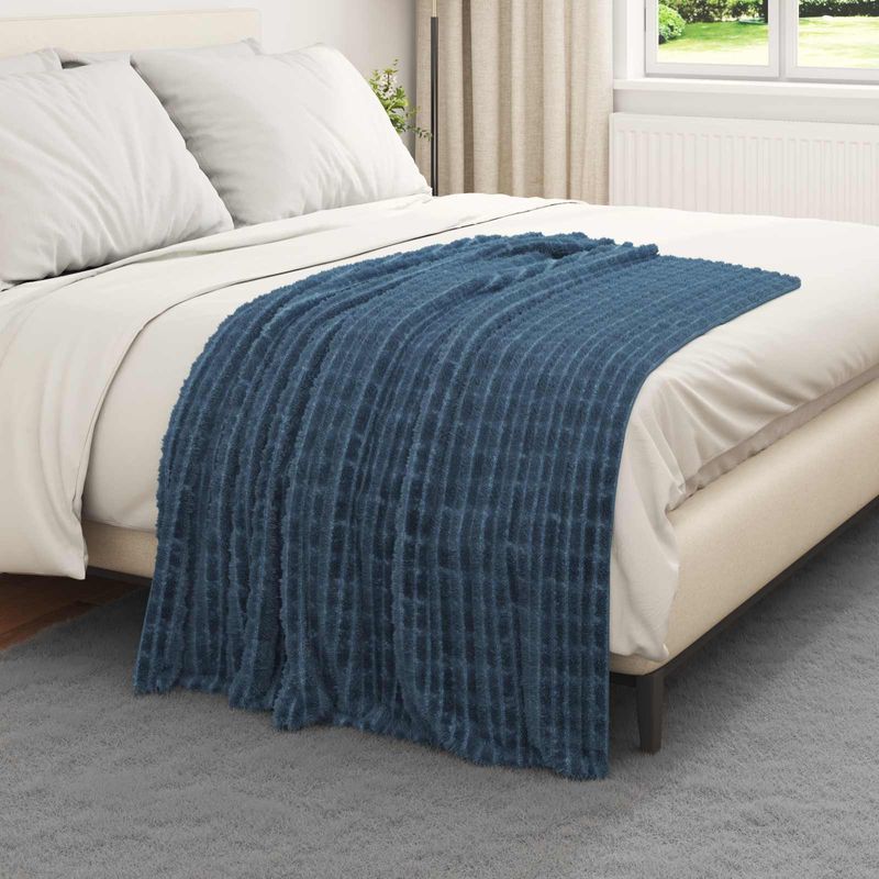 Casa si Gradina - Textile si covoare - Lenjerii de pat - Cearceafuri de pat - Paturi 6 pcs Albastru marin 150 x 130 cm Molton - Infinity.ro