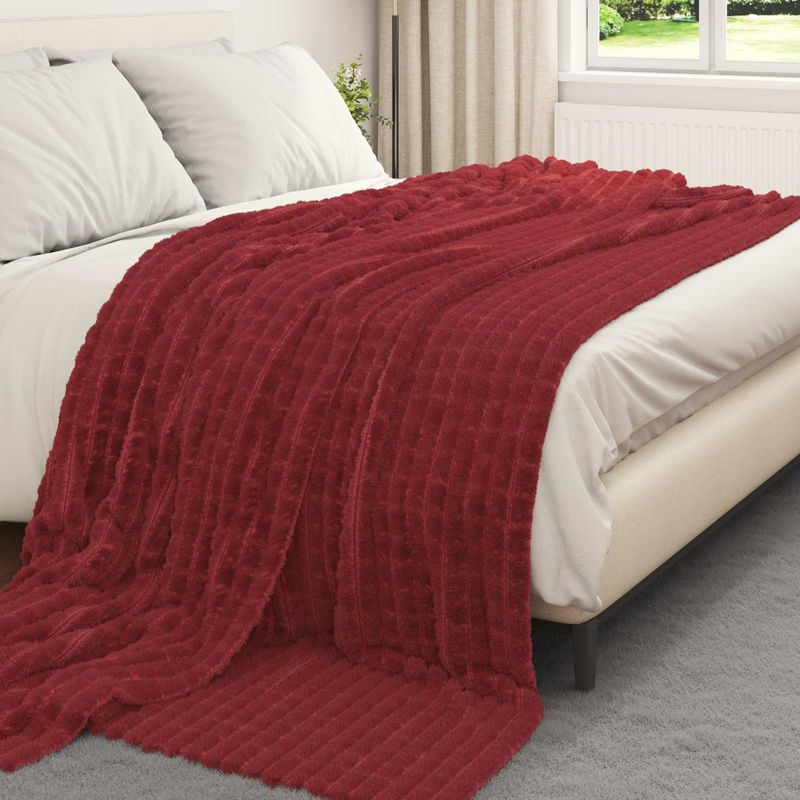 Casa si Gradina - Textile si covoare - Lenjerii de pat - Cearceafuri de pat - Paturi 6 pcs Rosu Bordeaux 270 x 240 cm Molton - Infinity.ro