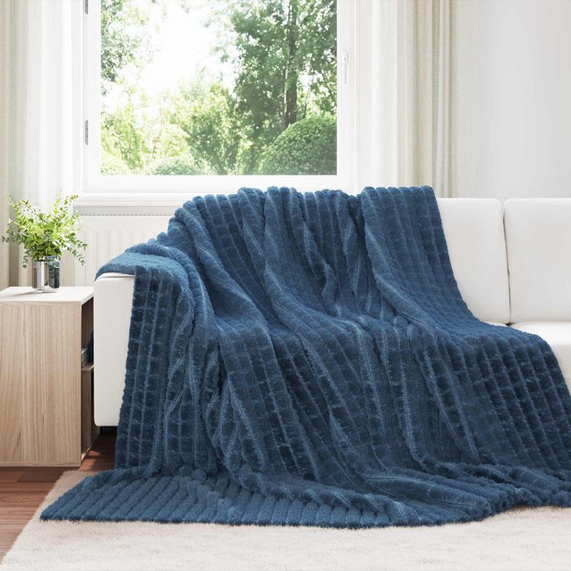 Casa si Gradina - Textile si covoare - Lenjerii de pat - Cearceafuri de pat - Paturi 6 pcs Albastru marin 270 x 240 cm Molton - Infinity.ro